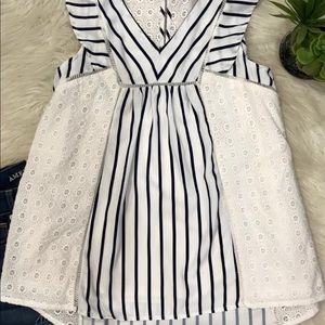 Doe & Rae crochet striped top